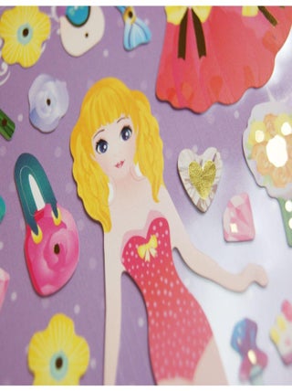 Autocollants - Habille ta princesse ! - Paillettes - Global Gift
