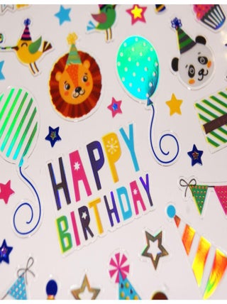 Autocollants - Joyeux Anniversaire et animaux - - Global Gift