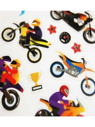 Autocollants - Moto - Dorures - 1,8 cm - Global Gift