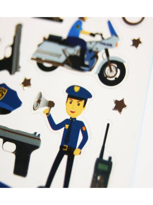 Autocollants - Police - Dorures - 1,8 cm - Global Gift - Kiabi