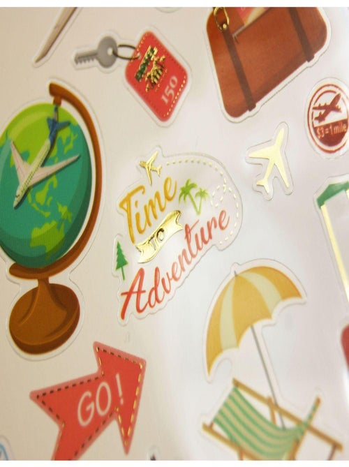 Autocollants - Voyage - Dorures - Global Gift - Kiabi
