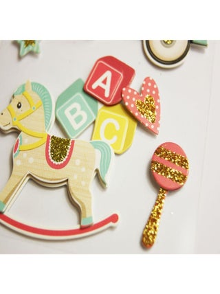 Autocollants en relief à dorures - Jouets enfants - Global Gift