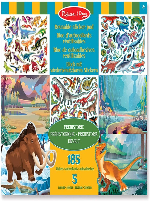 Autocollants réutilisables - Animaux préhistoriques - Kiabi