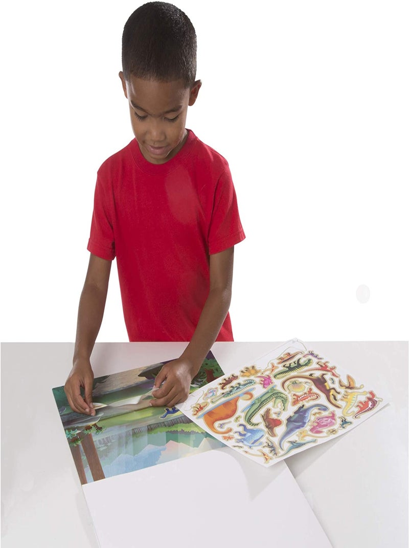 Autocollants réutilisables - Animaux préhistoriques N/A - Kiabi