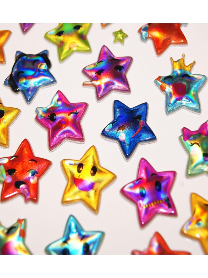 Planche De Stickers étoiles époxy