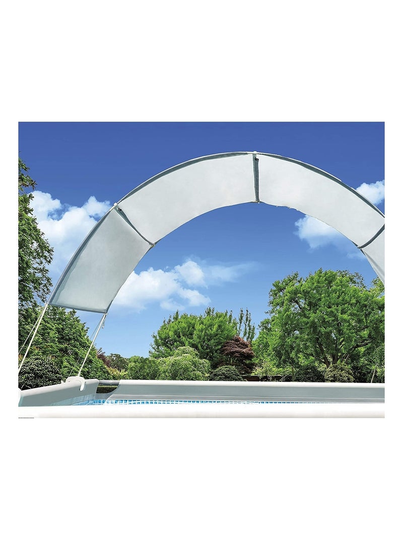 Auvent pour piscines à cadre métallique Blanc - Kiabi