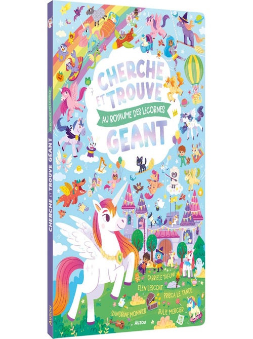 Auzou Editions - Livre Cherche et trouve géant Au royaume des licornes - Kiabi