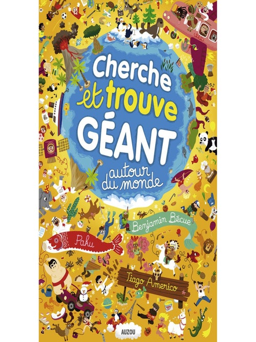 Auzou Editions - Livre Cherche et trouve géant Autour du monde - Kiabi