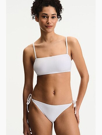 Ava haut de bikini bandeau texturé penti
