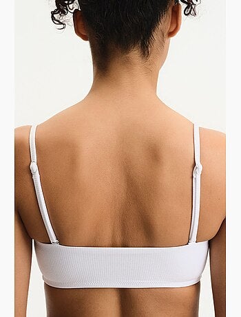 Ava haut de bikini bandeau texturé penti