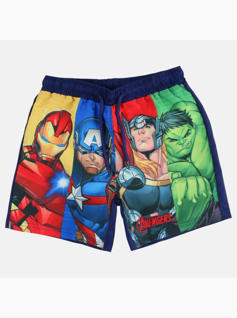 Avengers - Short de bain garçon Bleu marine - Kiabi