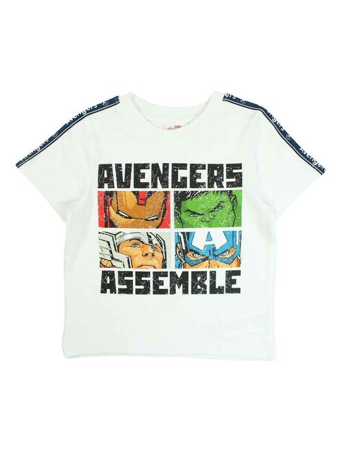 Avengers - T-shirt garçon imprimé Avengers en coton - Kiabi