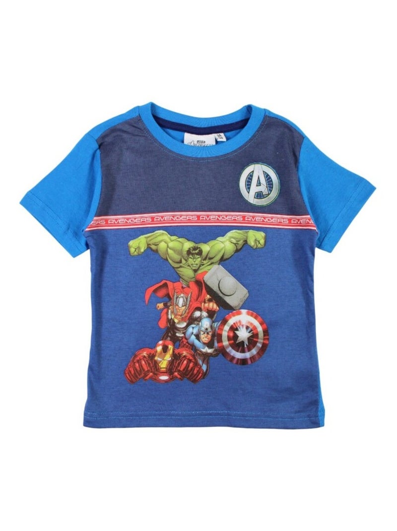 Avengers - T-shirt imprimé Avengers en coton Bleu - Kiabi
