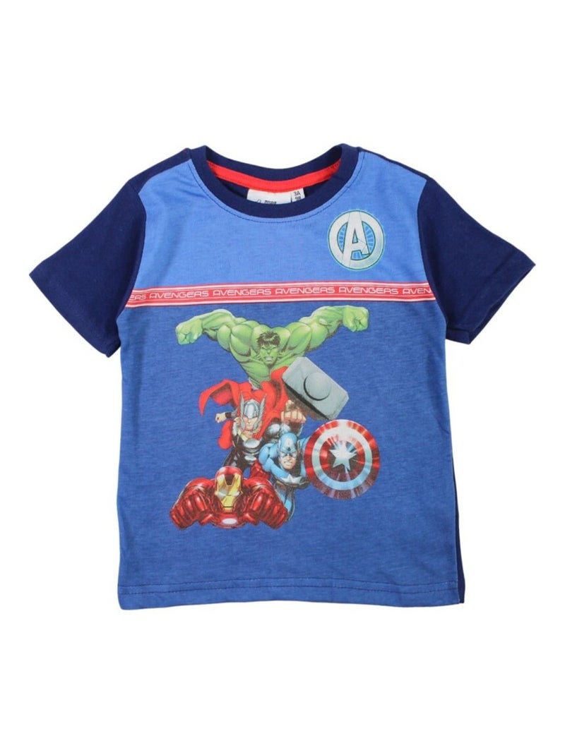 Avengers - T-shirt imprimé Avengers en coton Bleu marine - Kiabi