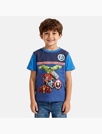 Avengers - T-shirt manches courtes garçon avec imprimé