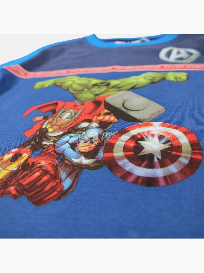 Avengers - T-shirt manches courtes garçon avec imprimé Bleu - Kiabi