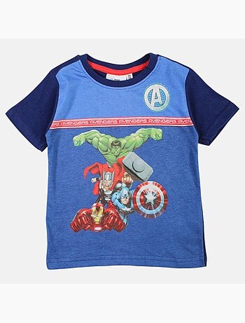 Avengers - T-shirt manches courtes garçon avec imprimé