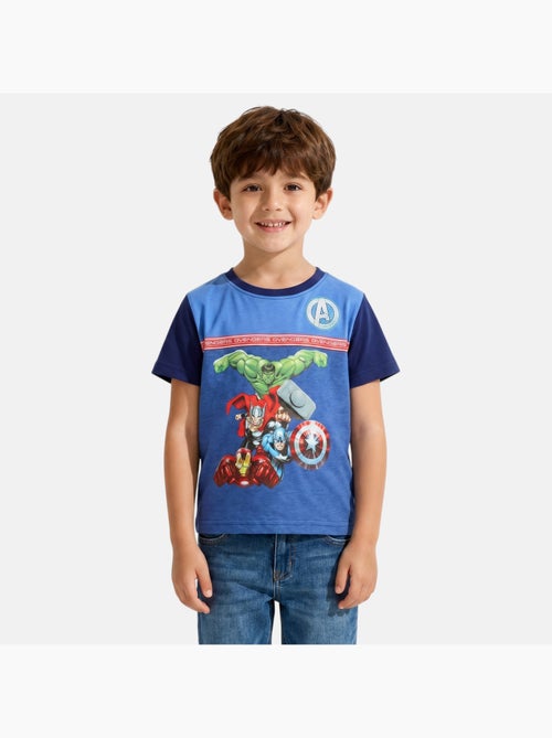 Avengers - T-shirt manches courtes garçon avec imprimé - Kiabi