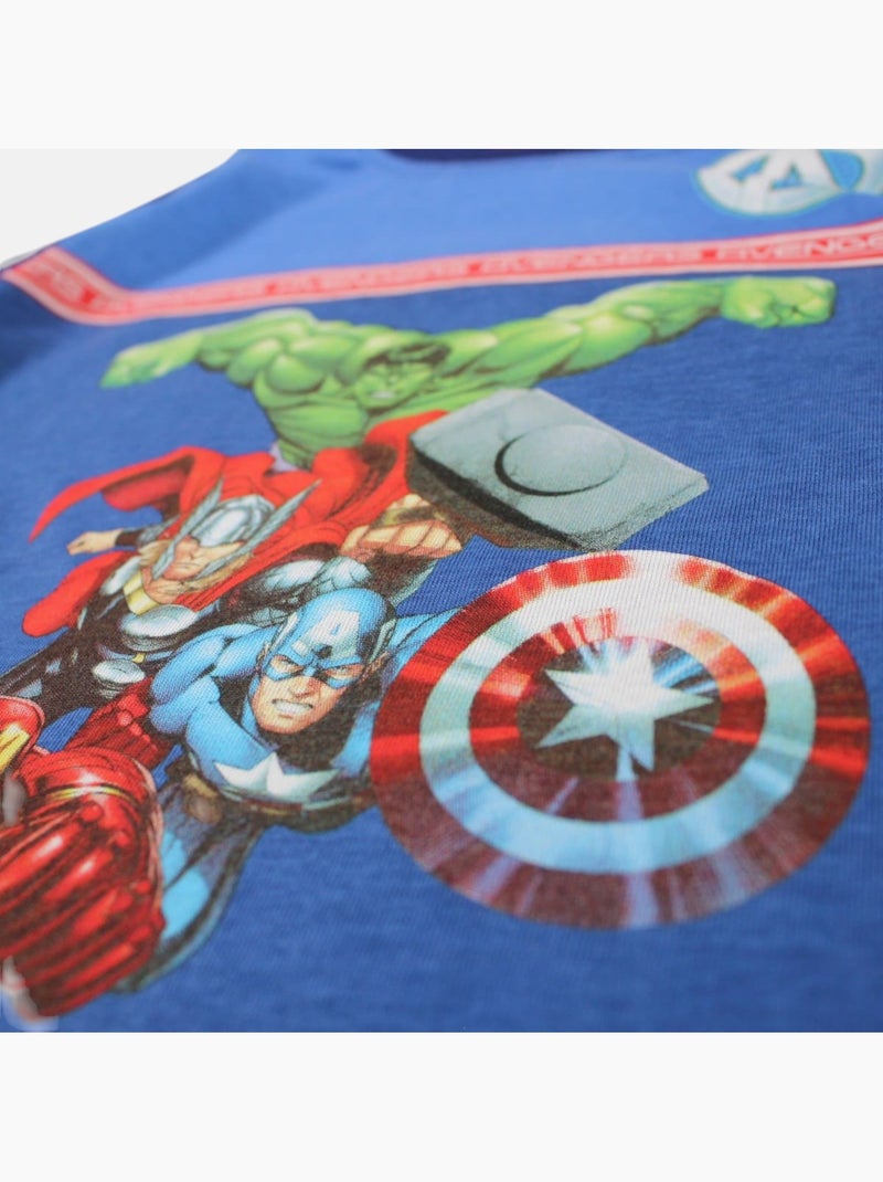 Avengers - T-shirt manches courtes garçon avec imprimé Bleu marine - Kiabi