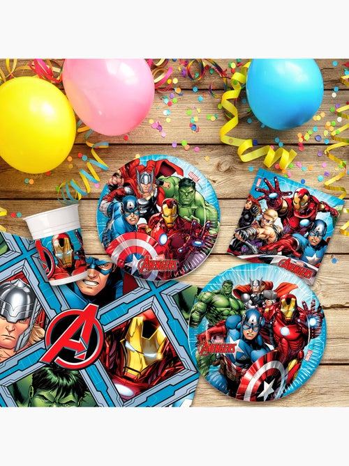Avengers vaisselle jetable pour enfants 89 pièces - Kiabi Avengers vaisselle jetable pour enfants 89 pièces - Kiabi