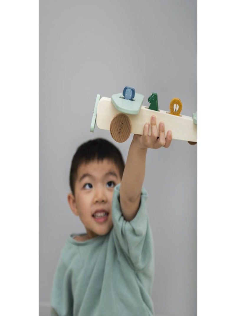 Avion en bois animaux en Bois Multicolore - Kiabi