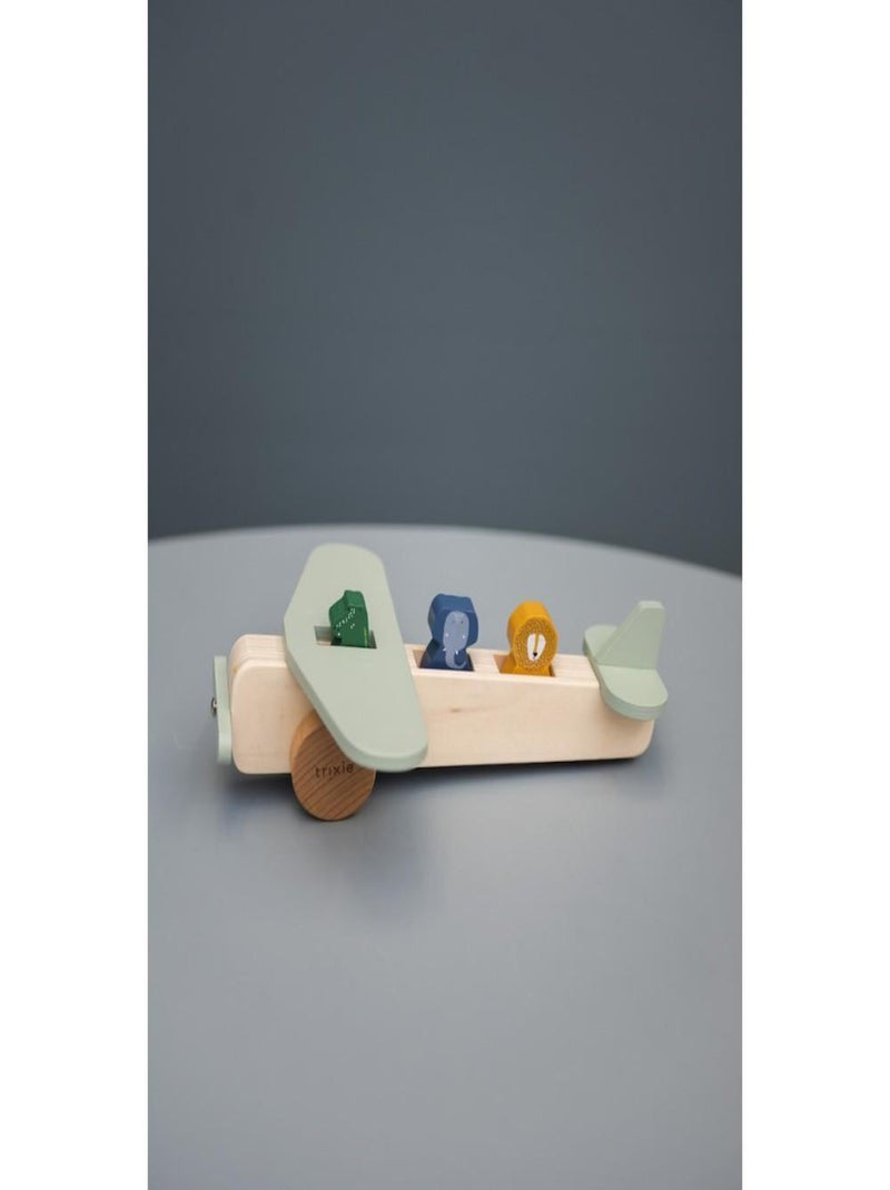 Avion en bois animaux en Bois Multicolore - Kiabi