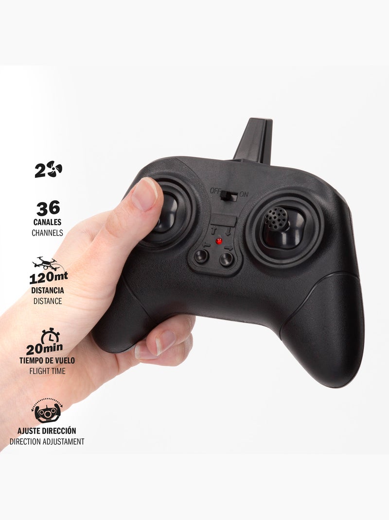 Avion télédirigé de combat tournant à 360º avec stabilisateur 25 cm speed & go N/A - Kiabi