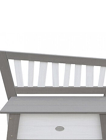 AXI Banc de rangement de jouets Corky Gris Blanc