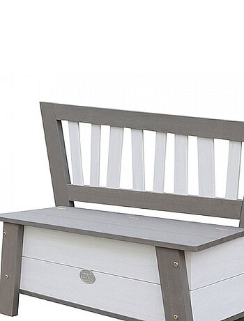 AXI Banc de rangement de jouets Corky Gris Blanc
