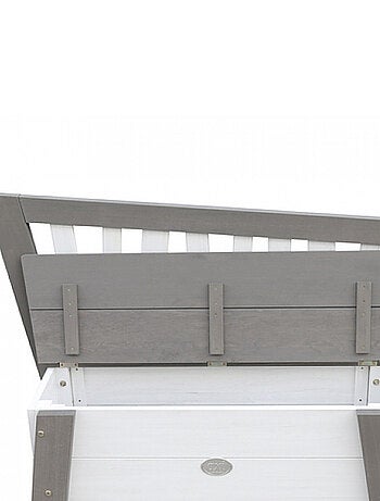 AXI Banc de rangement de jouets Corky Gris Blanc
