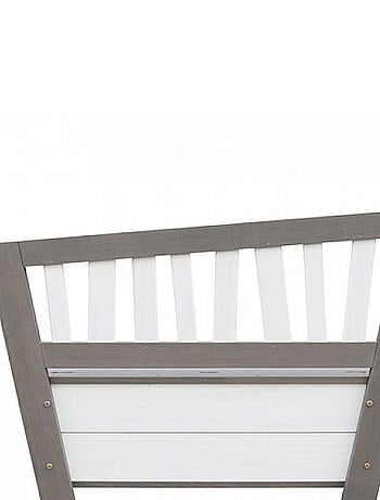 AXI Banc de rangement de jouets Corky Gris Blanc