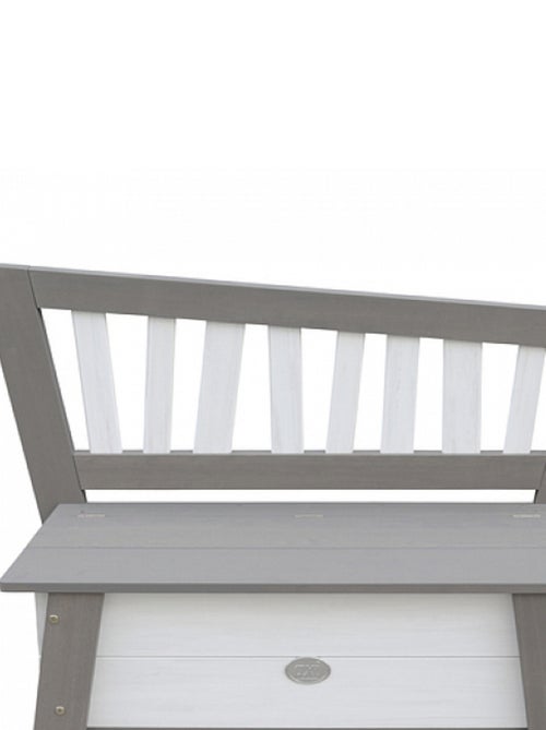 AXI Banc de rangement de jouets Corky Gris Blanc - Kiabi