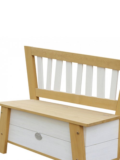 AXI Banc de rangement de jouets Corky Marron Blanc - Kiabi