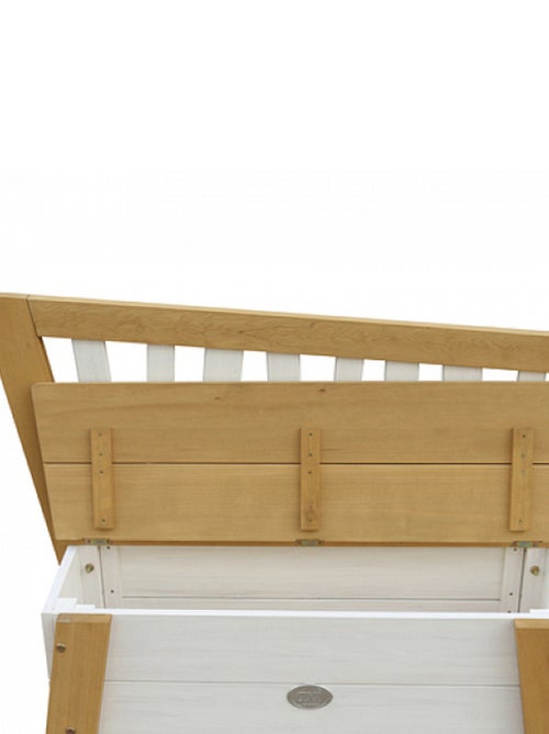 AXI Banc de rangement de jouets Corky Marron Blanc - Kiabi