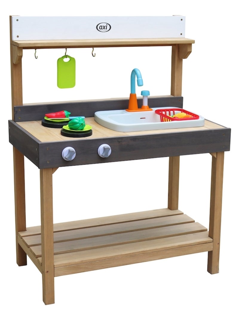AXI Cuisine en bois intérieur extérieur Rosa 40x75x100cm Vert - Kiabi