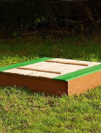 AXI ELLA Bac a sable en bois avec bancs