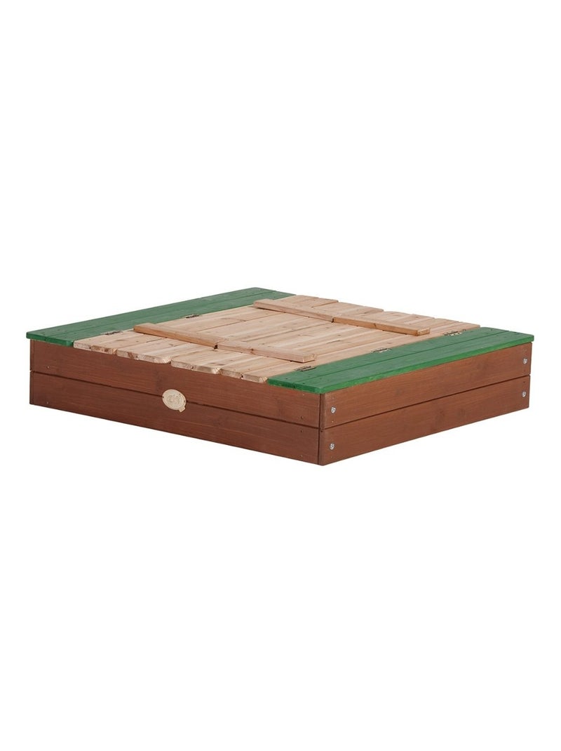 AXI ELLA XL Bac a sable avec bancs Marron Vert 120x120x22cm Vert - Kiabi
