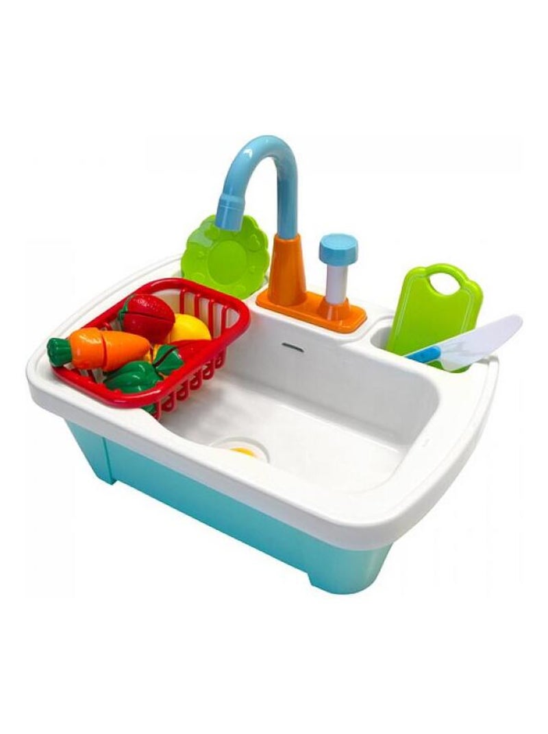 AXI Emily Table sable et eau Picnic avec cuisine et evier Bleu - Kiabi