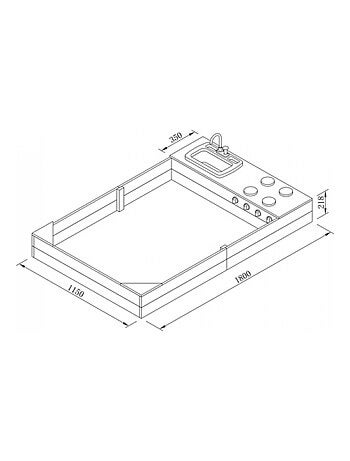 AXI Kelly Bac a sable avec Cuisineette