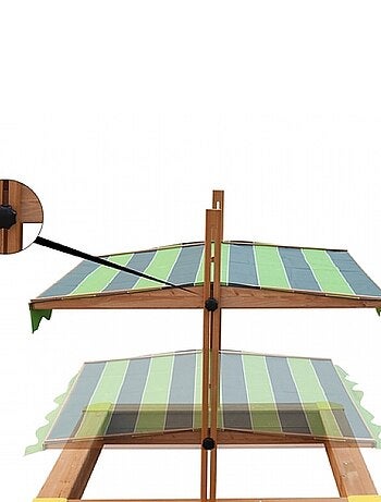 Axi LILY Bac a sable avec tenture reglable