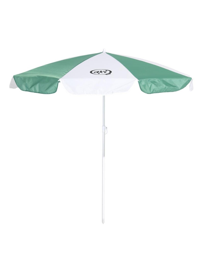 AXI Parasol Vert blanc diametre 125cm Blanc - Kiabi