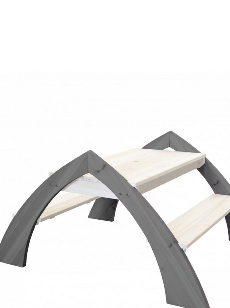 AXI Table picnic sable et eau Delta 119x98x65cm Bleu - Kiabi