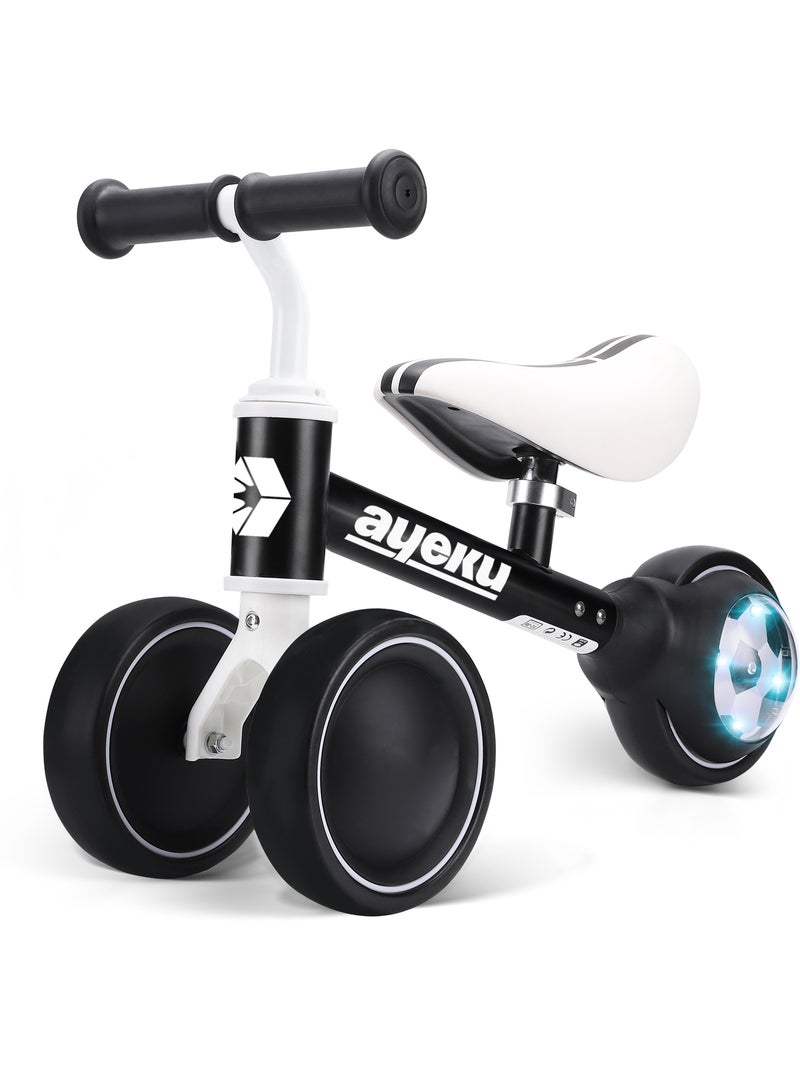 Ayeku, Vélo d’équilibre Football LED, 36cm Noir Noir - Kiabi