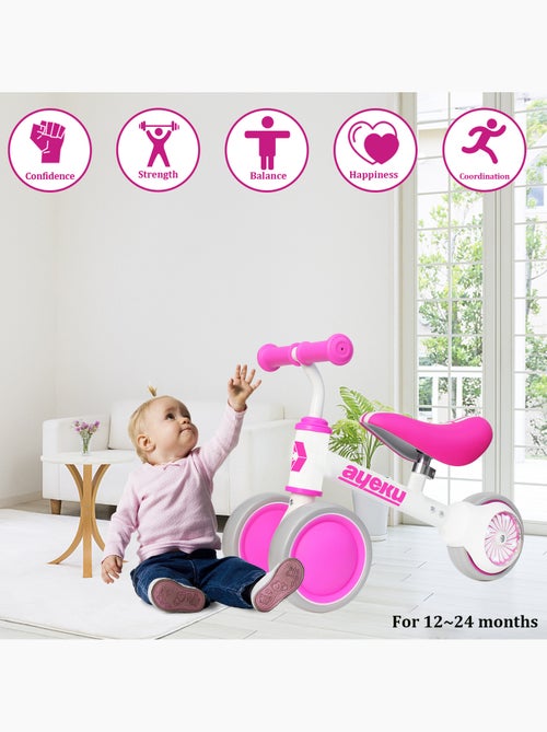 Ayeku, Vélo d’équilibre LED lumineuse 1–3 ans, 36cm - Kiabi Ayeku, Vélo d’équilibre LED lumineuse 1–3 ans, 36cm - Kiabi