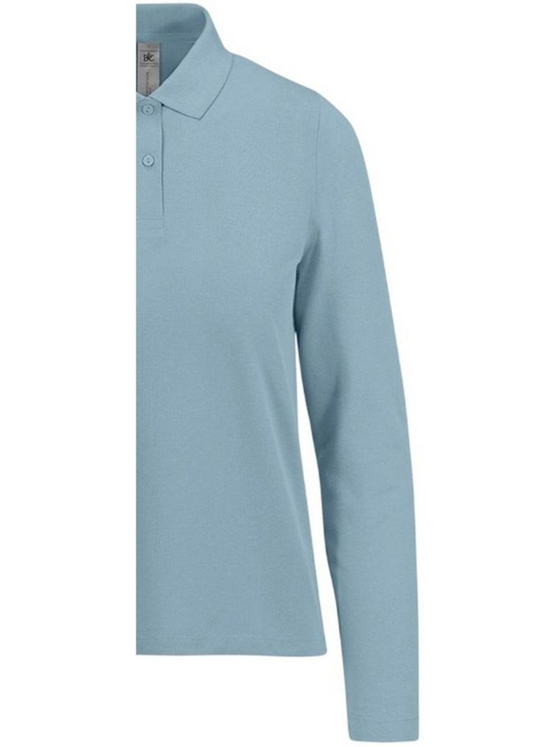 B and c - polo manches longues my polo - b&c Bleu - Kiabi