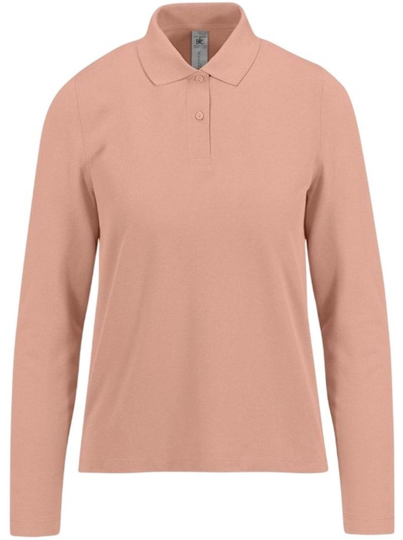 B and c - polo manches longues my polo - b&c Saumon - Kiabi