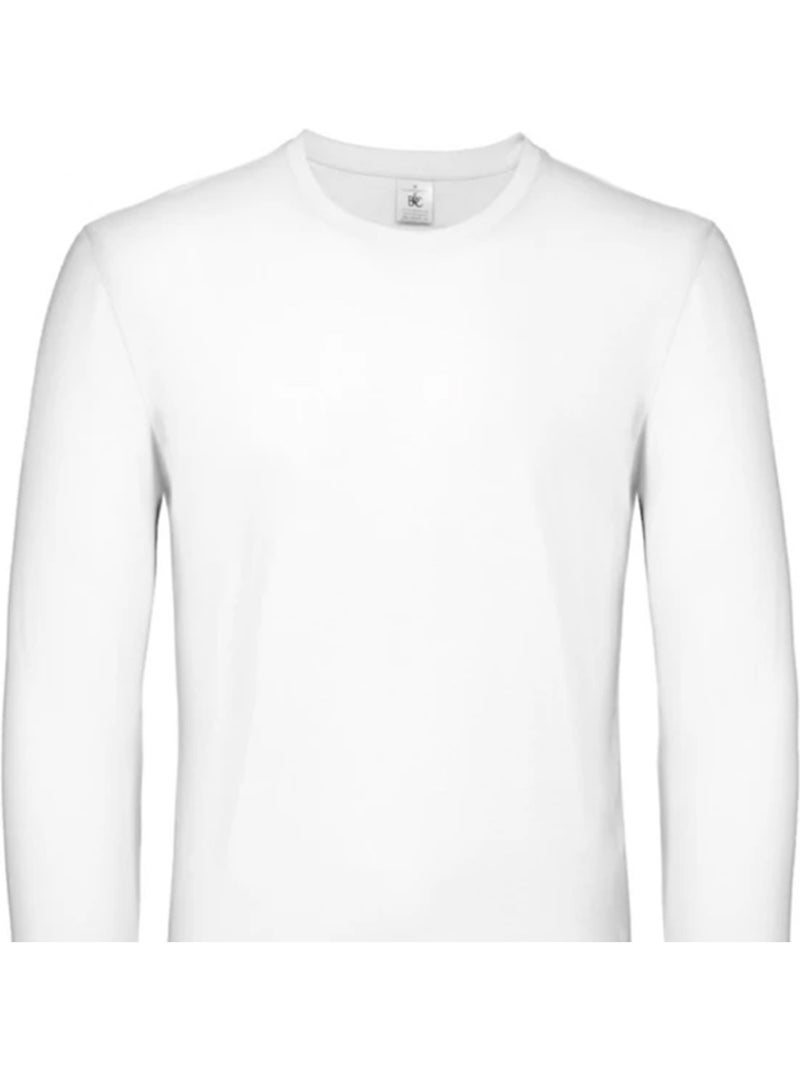 B and c - t-shirt manches longues #e150 - b&c Blanc - Kiabi
