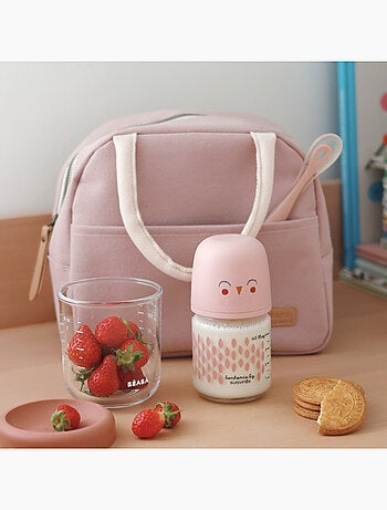 B?aba - Sac repas isotherme rose poudr?