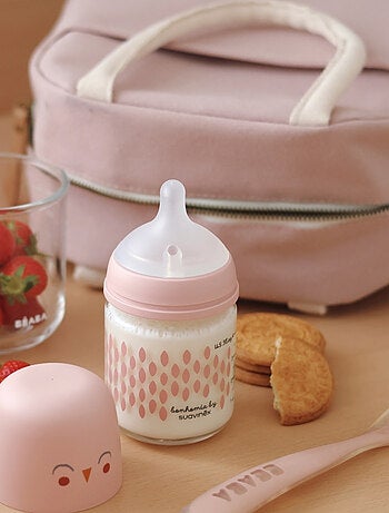 B?aba - Sac repas isotherme rose poudr?