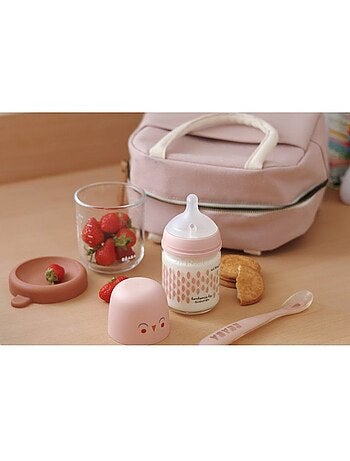 B?aba - Sac repas isotherme rose poudr?